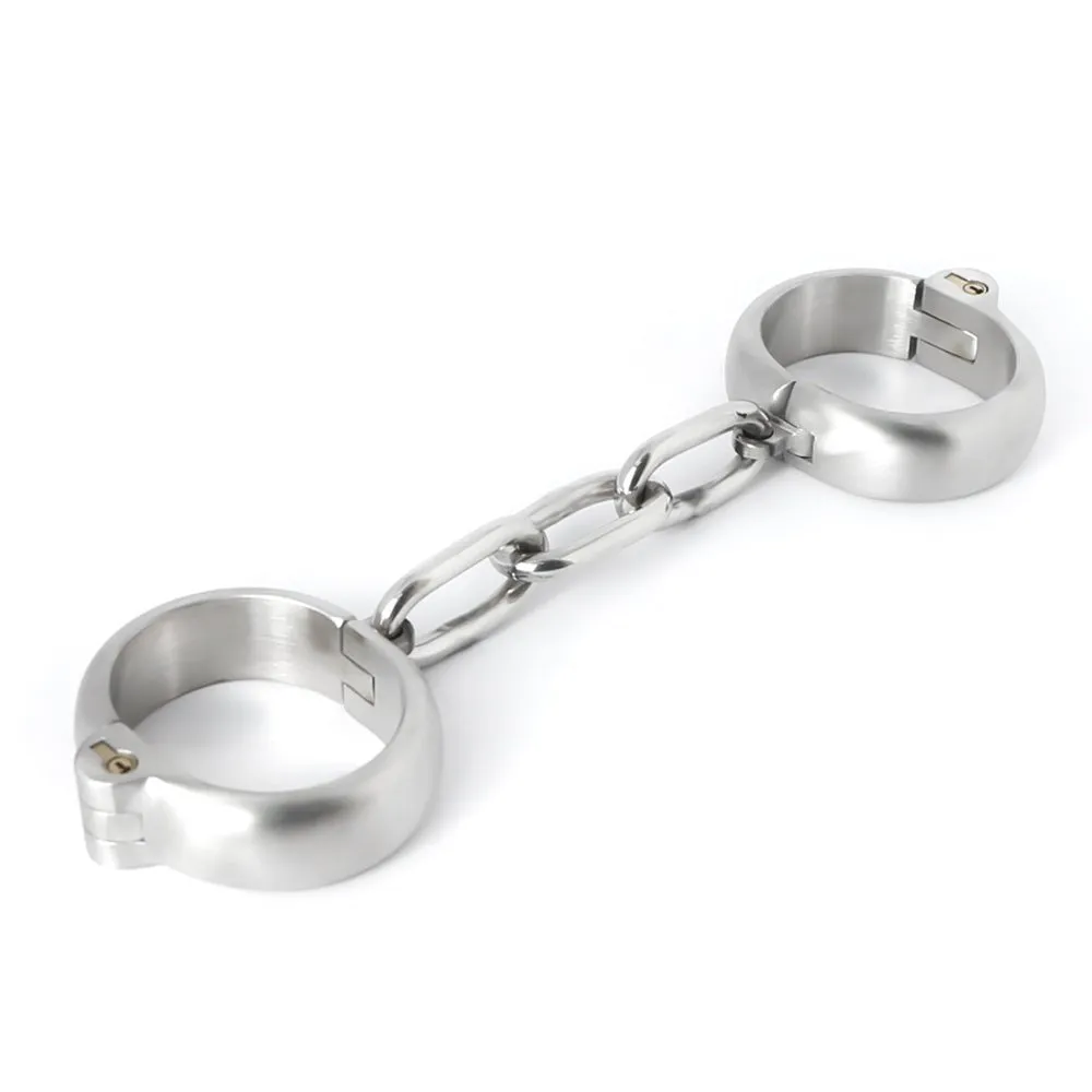 Lockable Steel Wrist or Ankle Shackles - Smooth and Secure