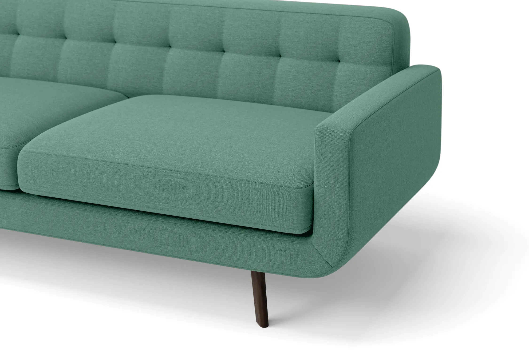 Marsela 4 Seater Sofa Mint Green Linen Fabric