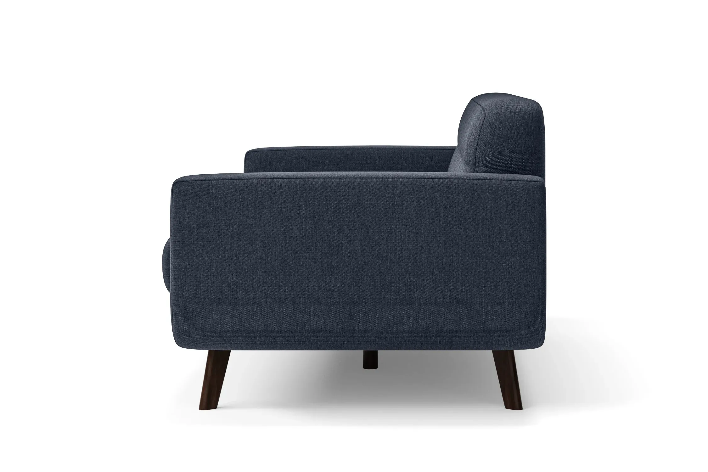 Marsela Armchair Dark Blue Linen Fabric