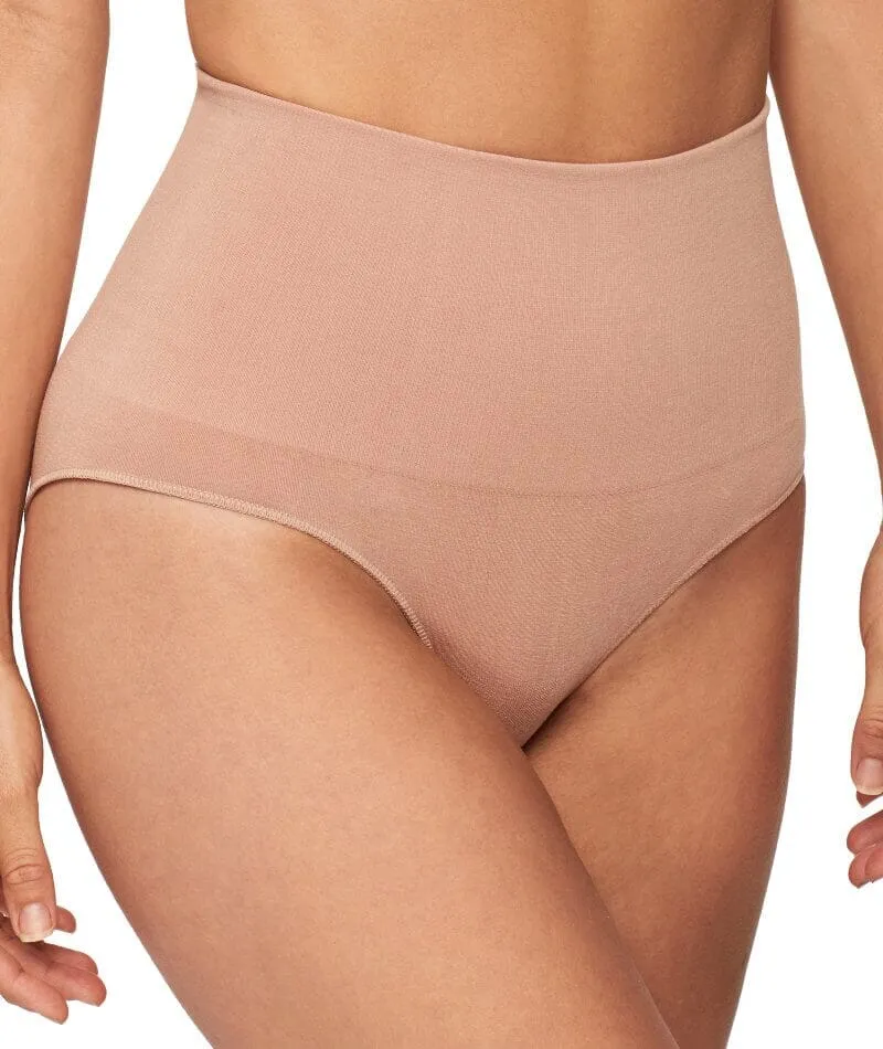 Nancy Ganz Bamboo Essentials Waisted Brief - Mahogany