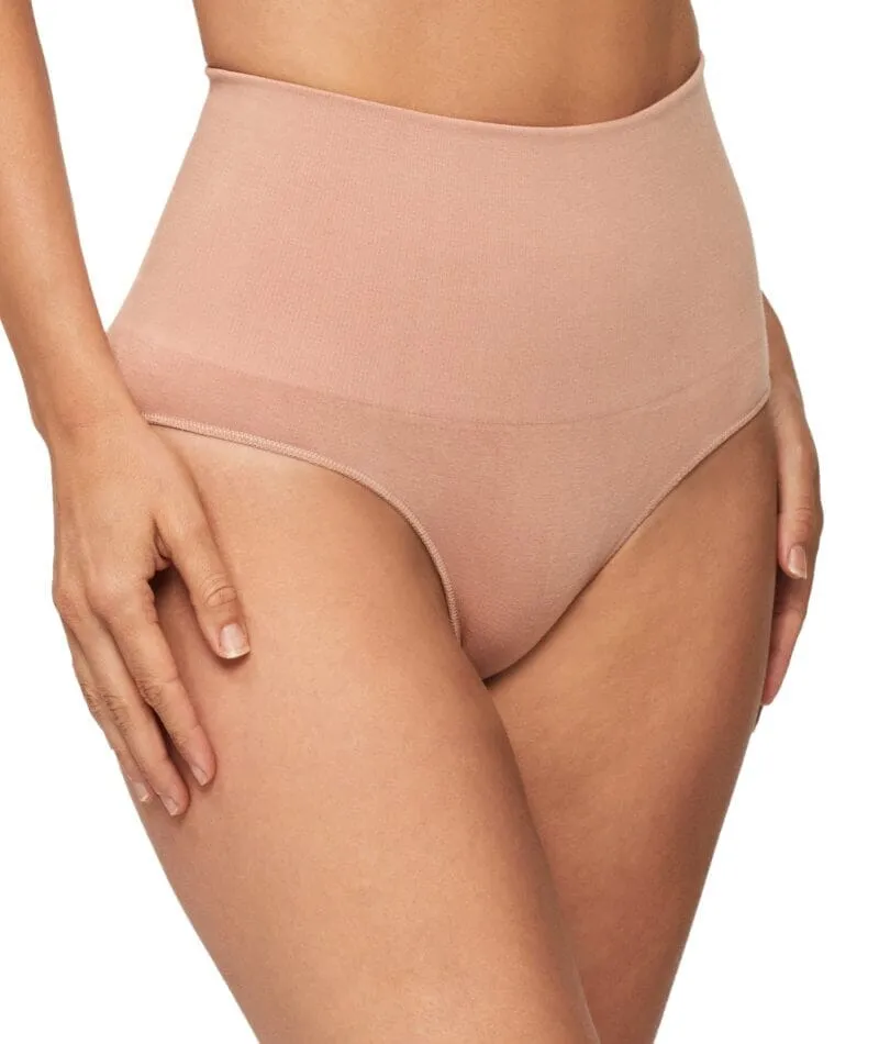 Nancy Ganz Bamboo Essentials Waisted Brief - Mahogany