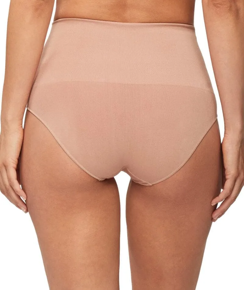 Nancy Ganz Bamboo Essentials Waisted Brief - Mahogany