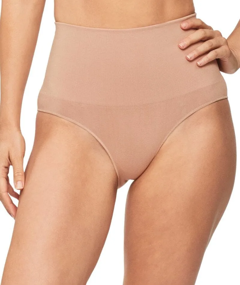 Nancy Ganz Bamboo Essentials Waisted Brief - Mahogany