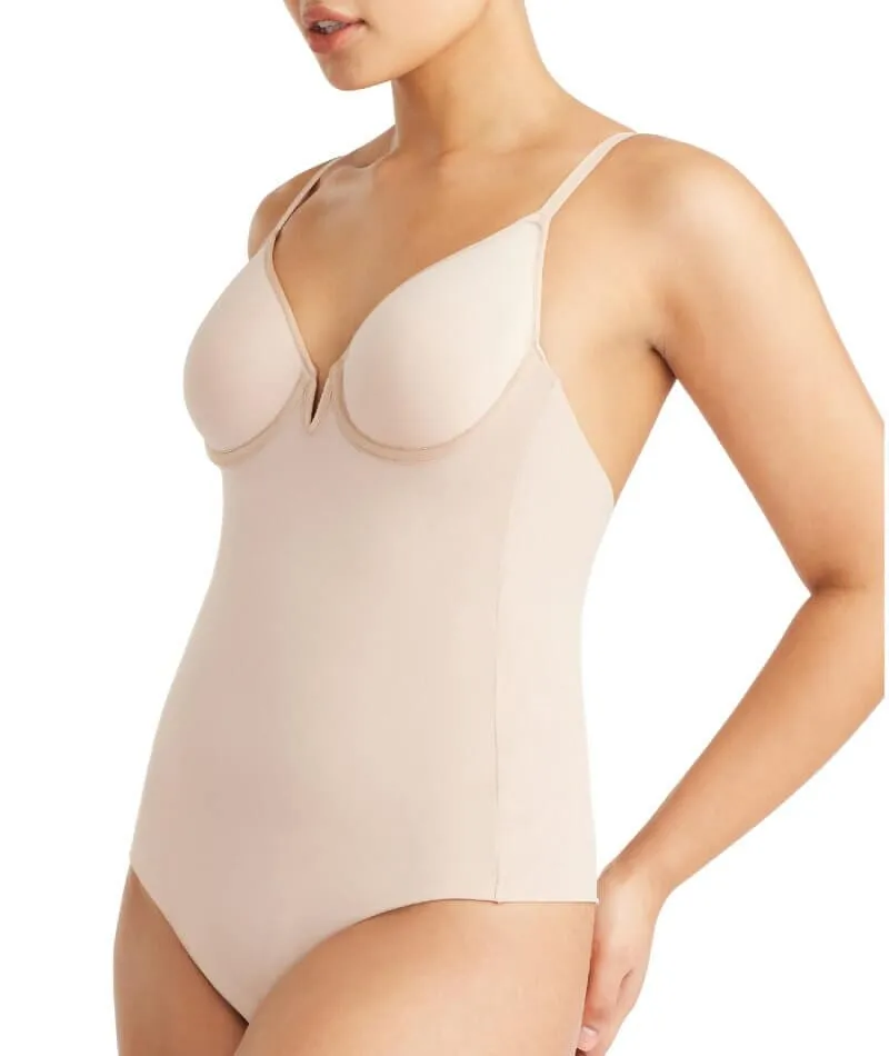 Nancy Ganz Sheer Infinity Bodysuit - Warm Taupe