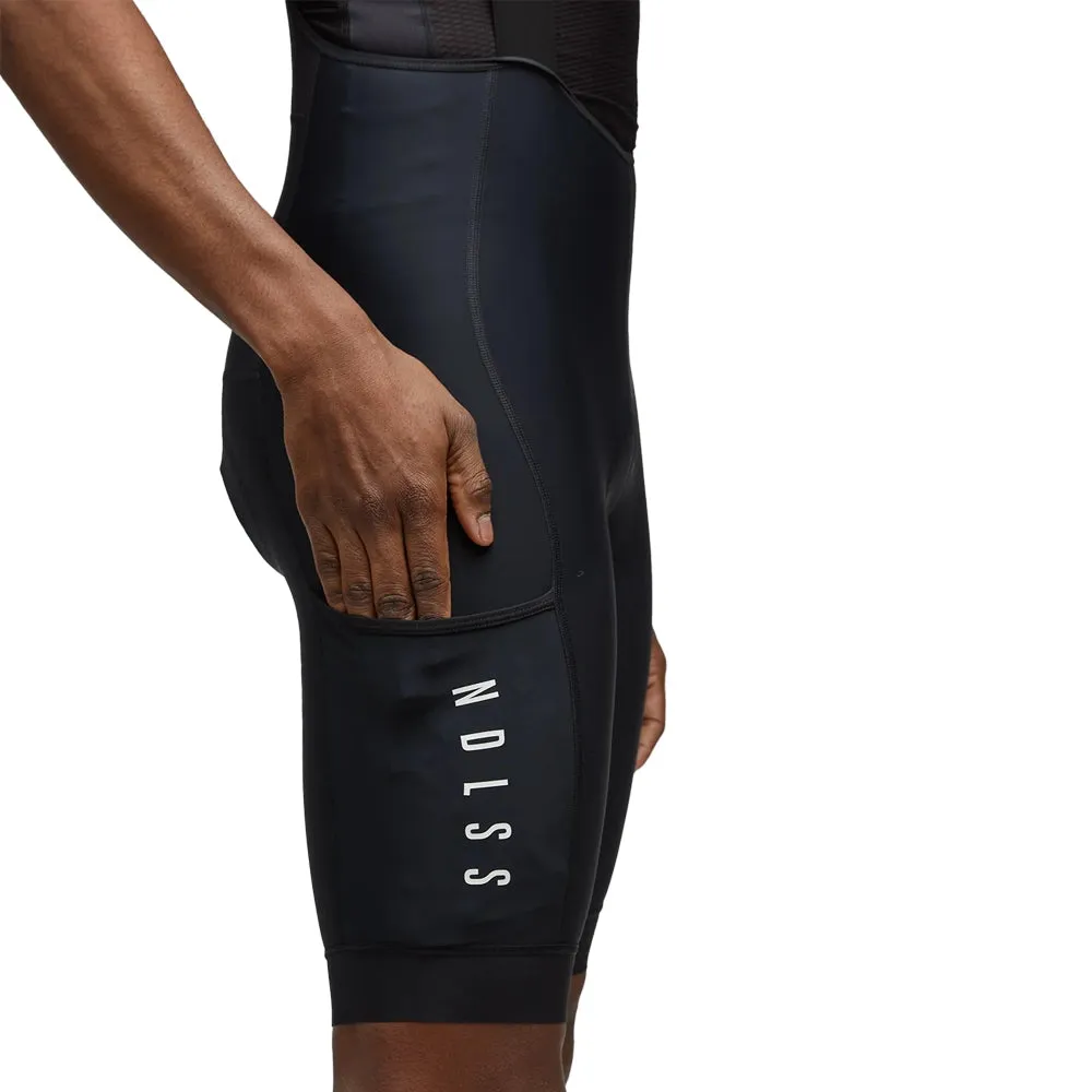 NDLSS Cargo Bib Shorts - Black