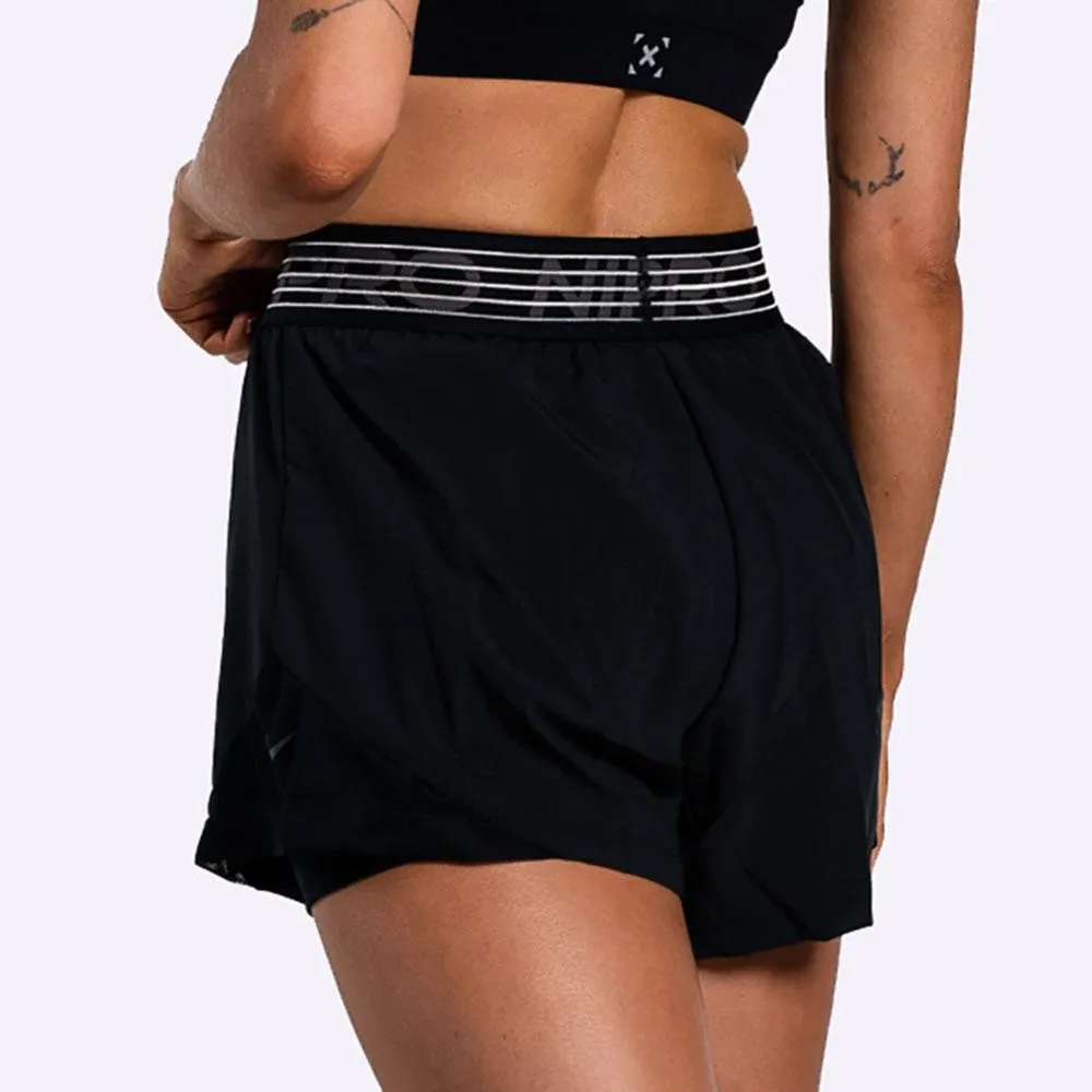 Nike Pro Flex Women's 2-in-1 Woven Shorts - BLACK/BLACK/THUNDER GREY