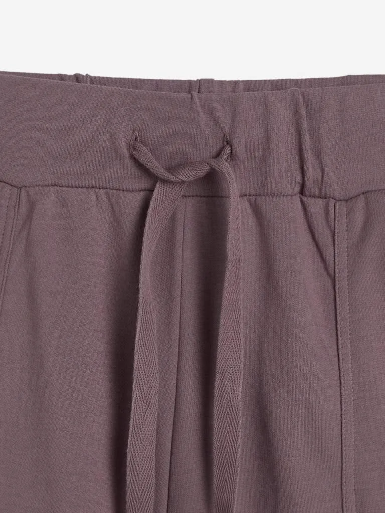 Nuon Taupe Pure-Cotton Shorts