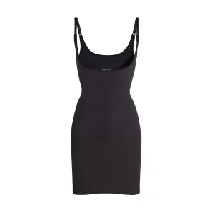 OPEN BUST SLIP DRESS | ONYX