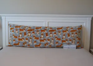 Pillows - Body Pillow Cover - Accent - Corgi Cuddles