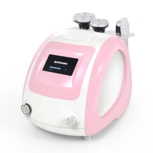 Pink 3in1 Vacuum Radio Frequency Photon Massage Machine Body Face Radio Frequency Slimming