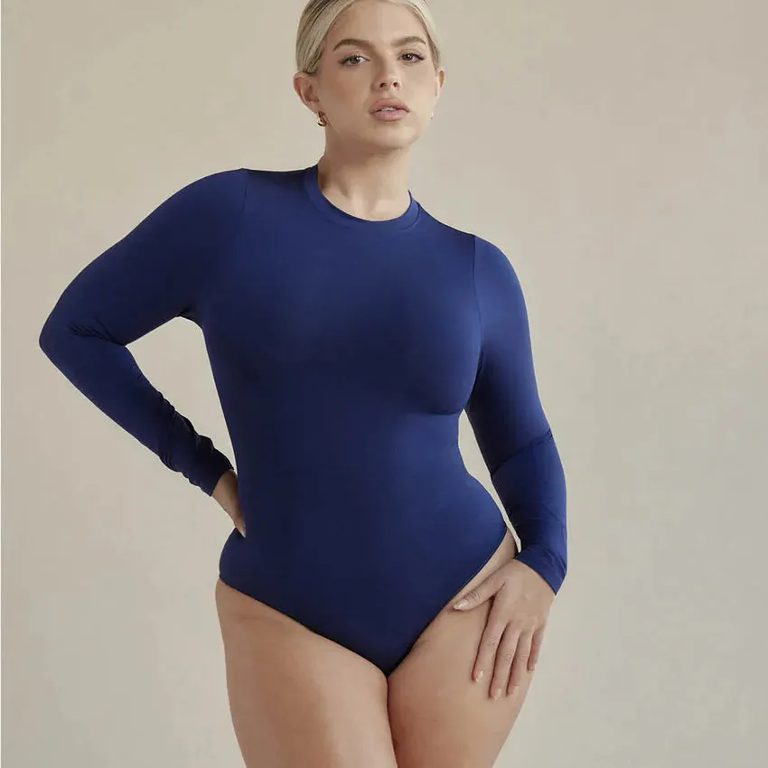 Pinsy L/S Butter Sculpt in Midnight Navy