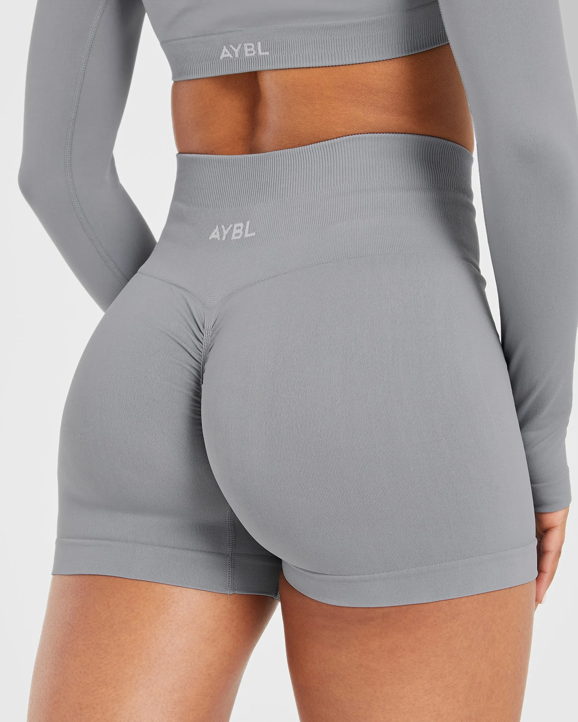 Power Seamless Shorts - Grey