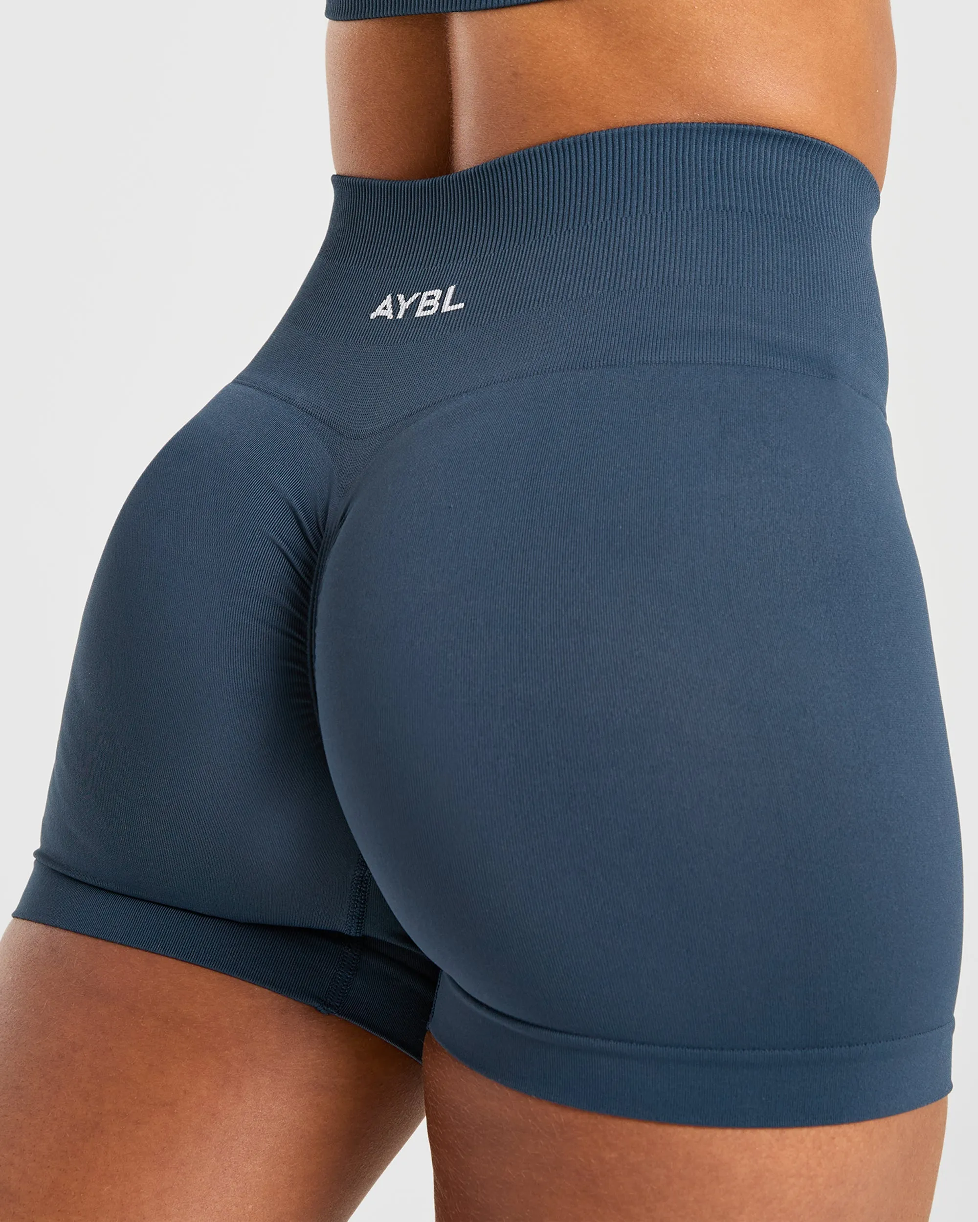 Power Seamless Shorts - Ocean Teal