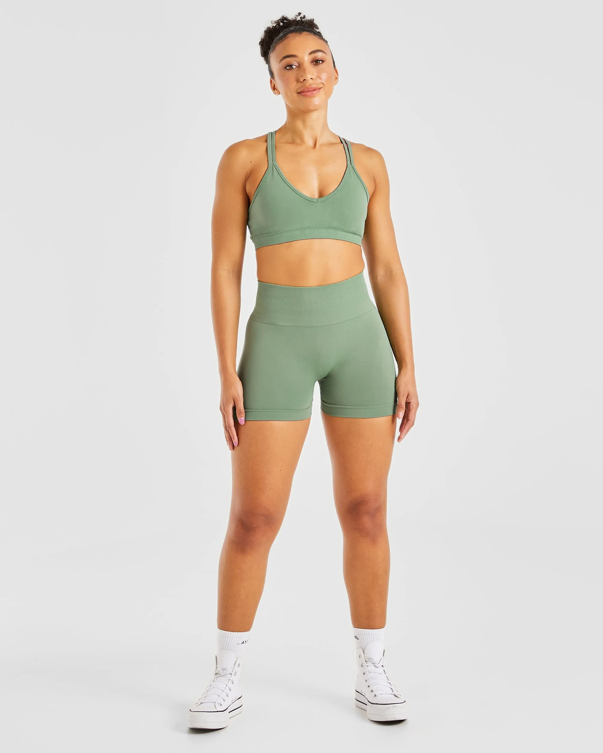 Power Seamless Shorts - Olive