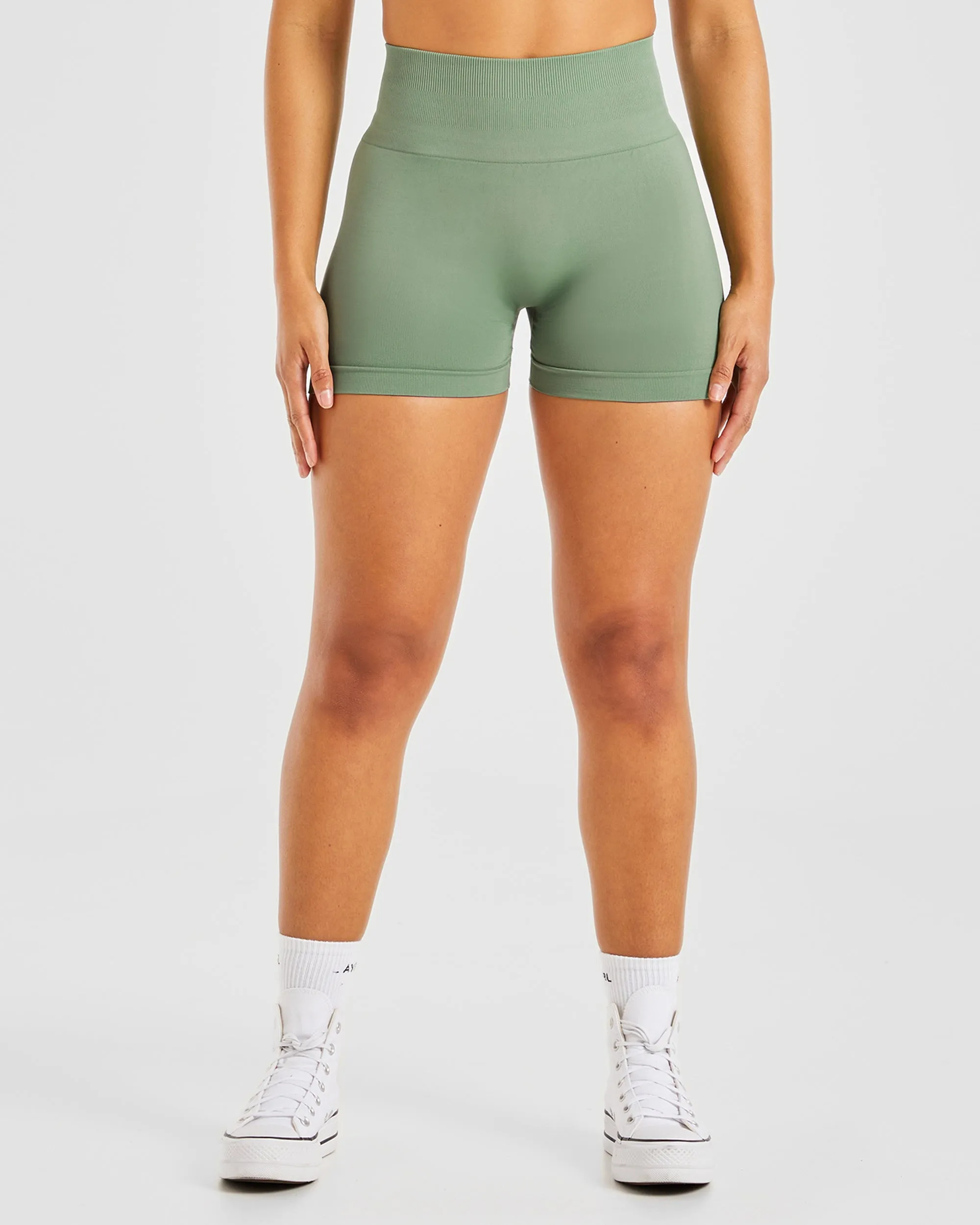 Power Seamless Shorts - Olive