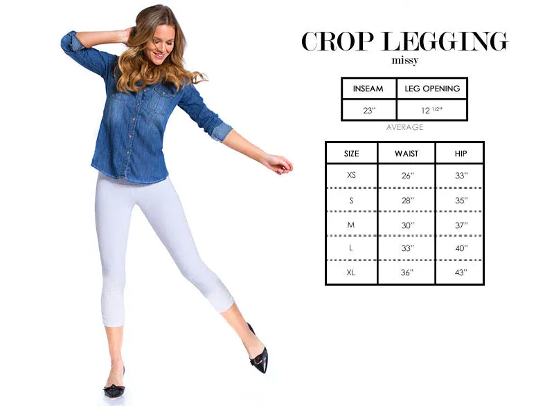 "Ultra" Pull-On Crop Legging - Midnight