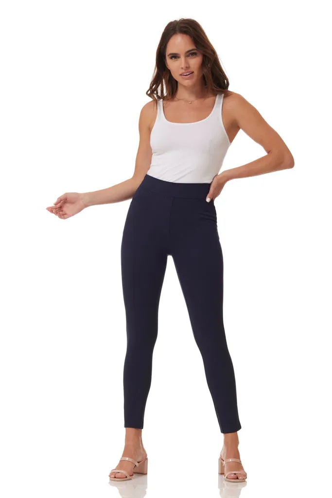 "Ultra" Pull-On Crop Legging - Midnight