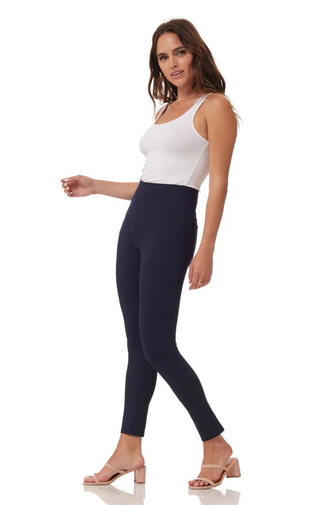 "Ultra" Pull-On Crop Legging - Midnight