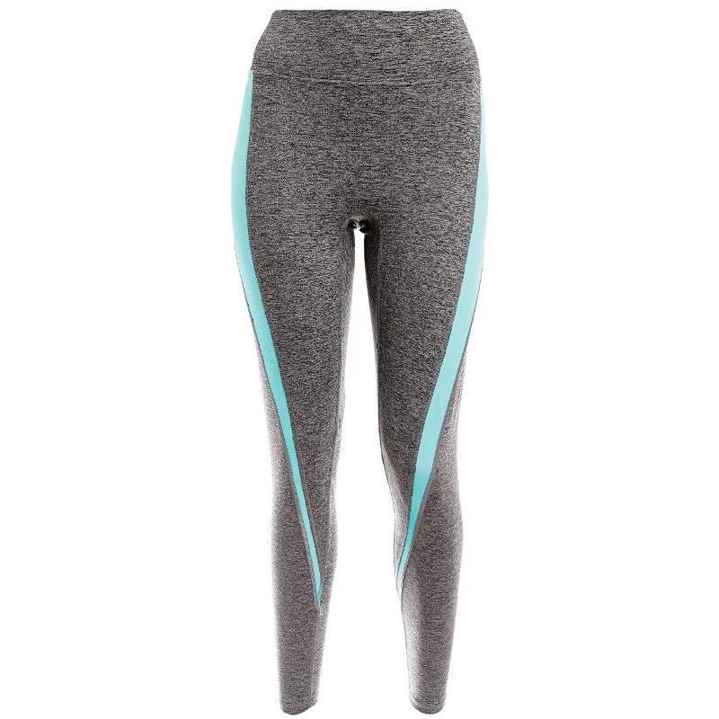 Reflective Twist Grey Exercise Leggings - Freya Active