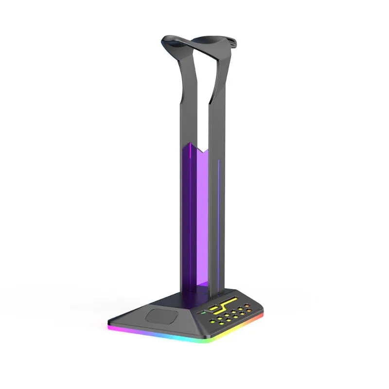 RGB Headphone Stand,Flexible Gamers Earphones Hangers