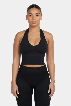 Sculpting Shapewear Top Halterneck | Black