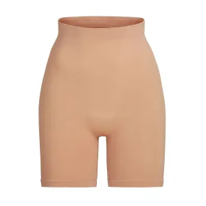 SCULPTING SHORT MID THIGH W/ OPEN GUSSET | OCHRE