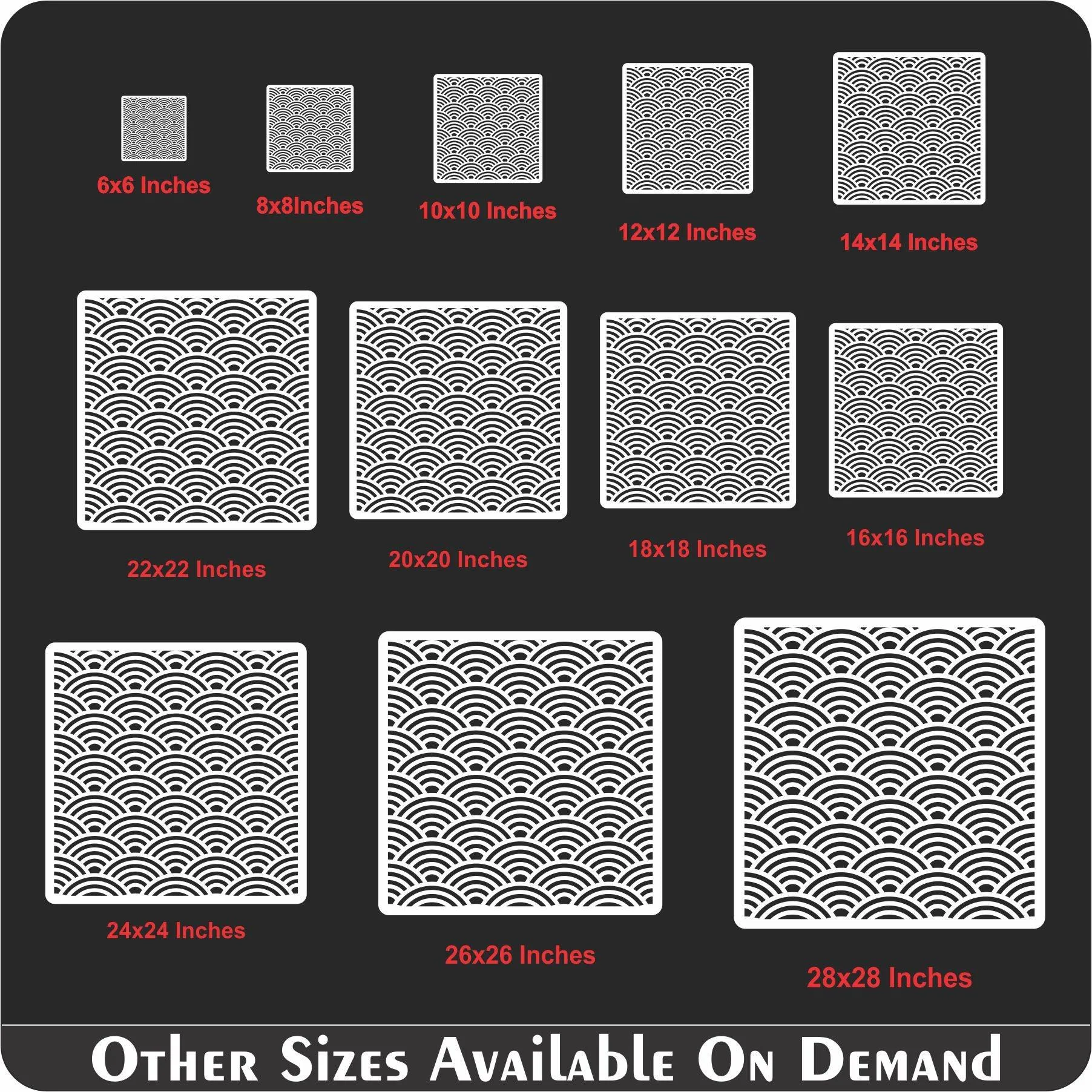 Seamless Pattern  Reusable Stencil For Canvas And Wall Painting.ID#204