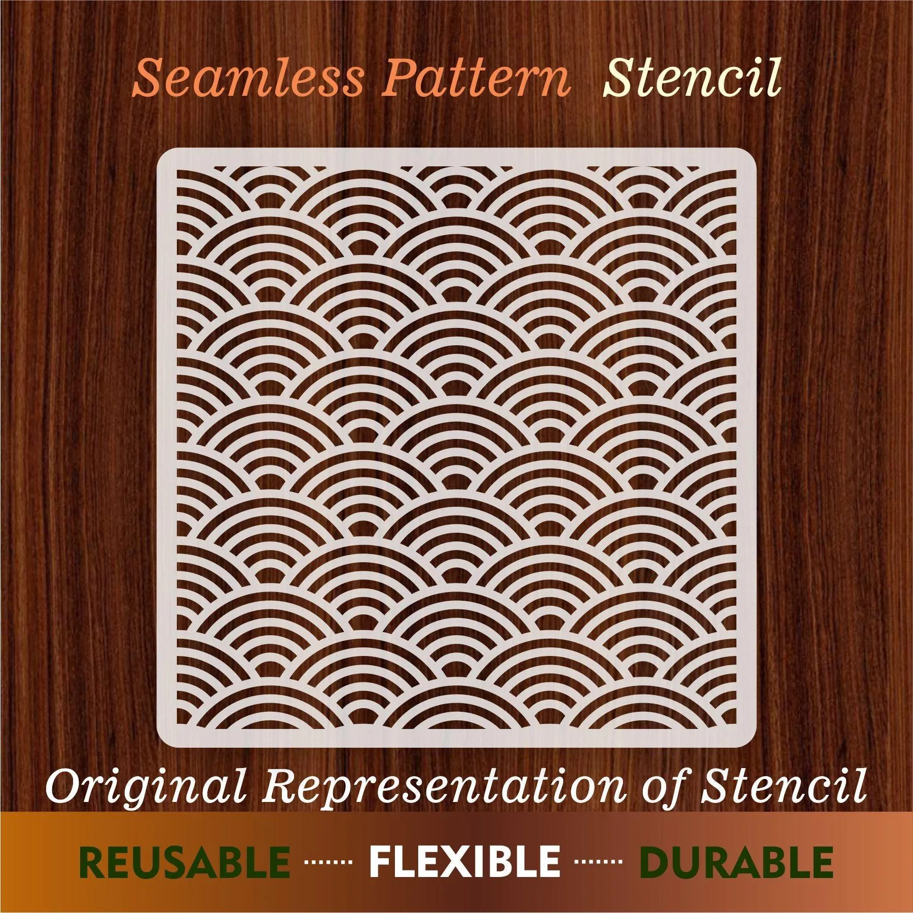 Seamless Pattern  Reusable Stencil For Canvas And Wall Painting.ID#204