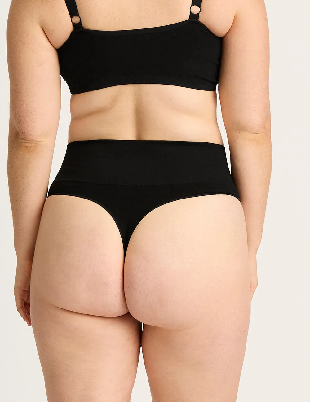 Shaper High Waist G-String - Black