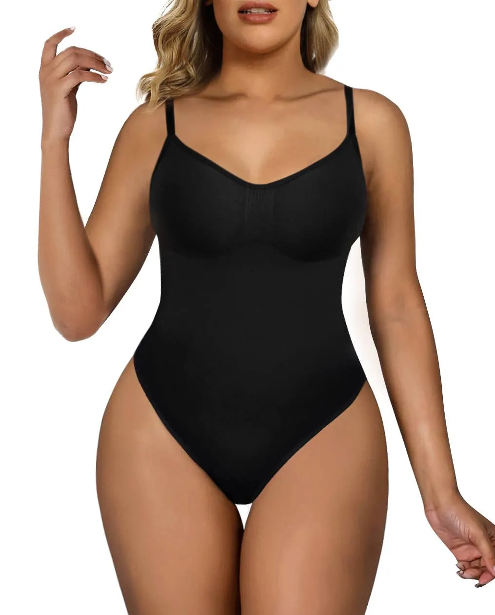 SHAPERX Tummy Control Shapewear Butt Lift Seamless Bodysuit