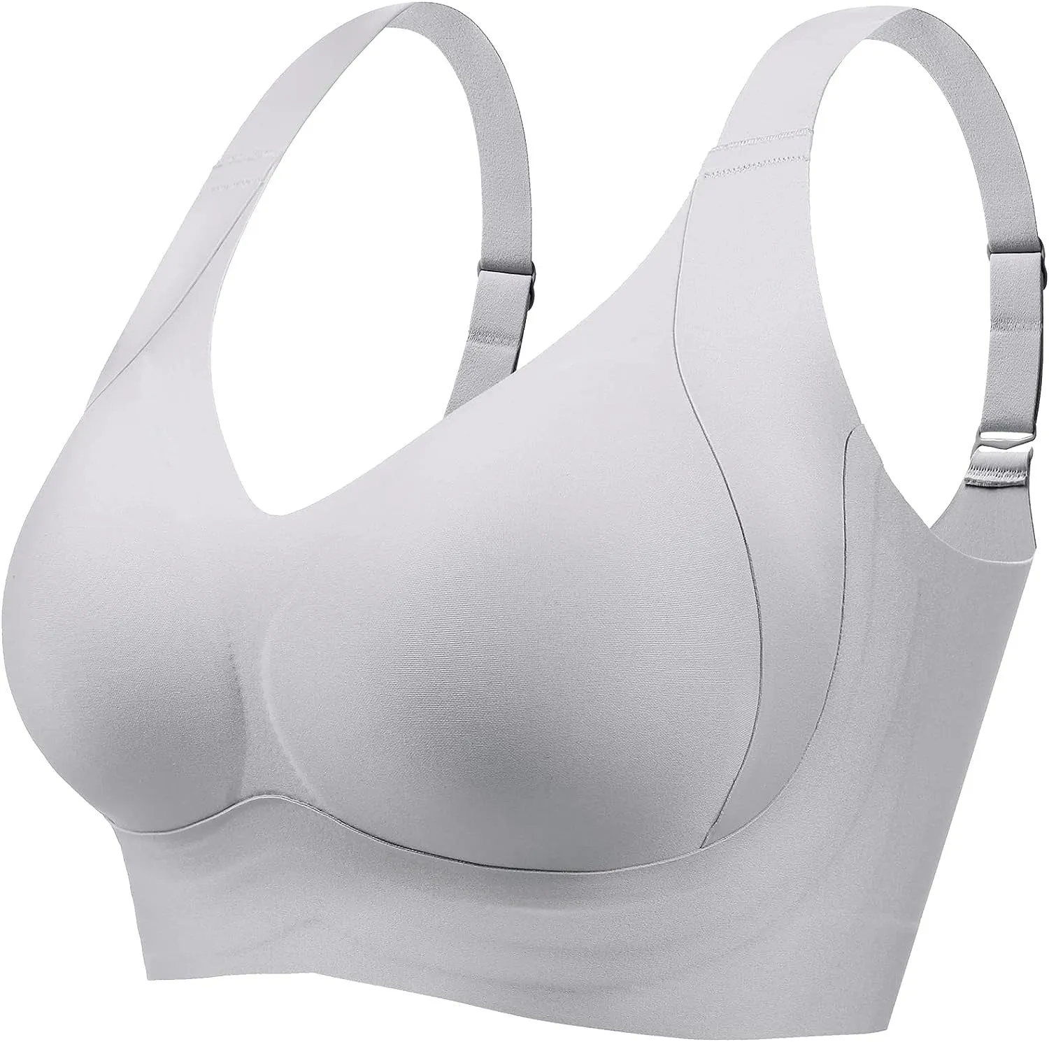 Shecurve®Enhanced w Support Adjustment Comfort Bra-Grey