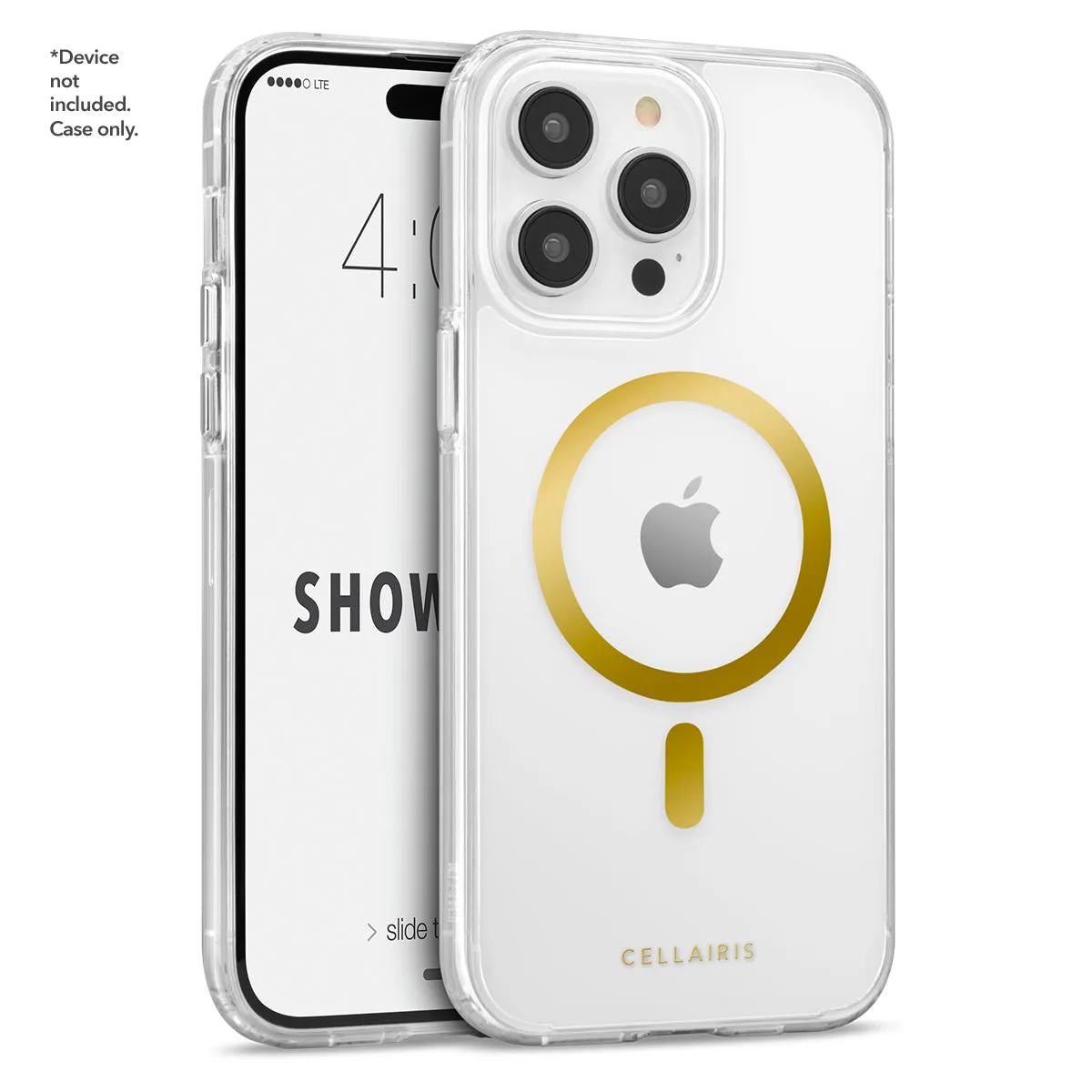 Showcase Halo - iPhone 15 Pro Max Gold w/ MagSafe Case