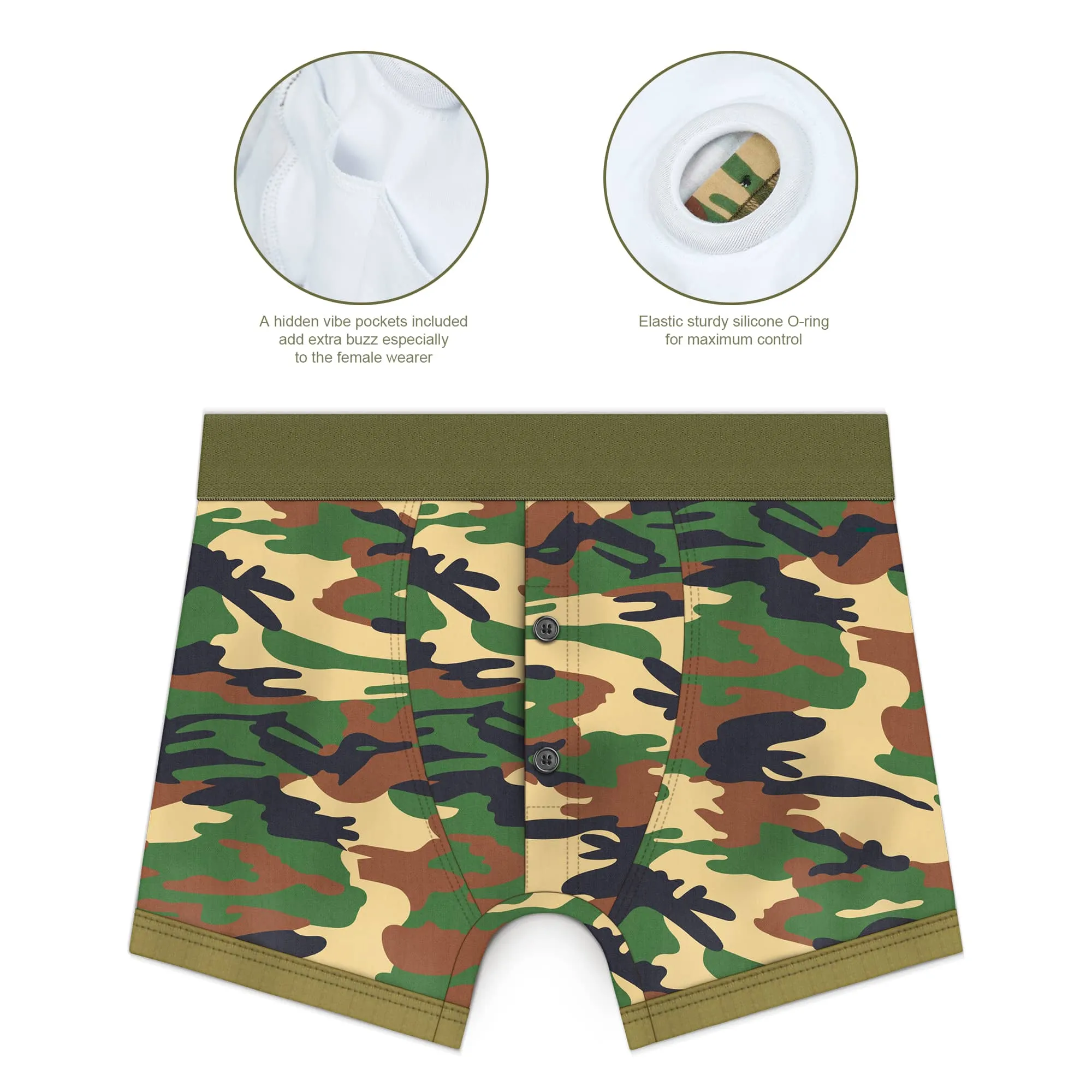 Strap On Camo Boxer Strapon Shorts