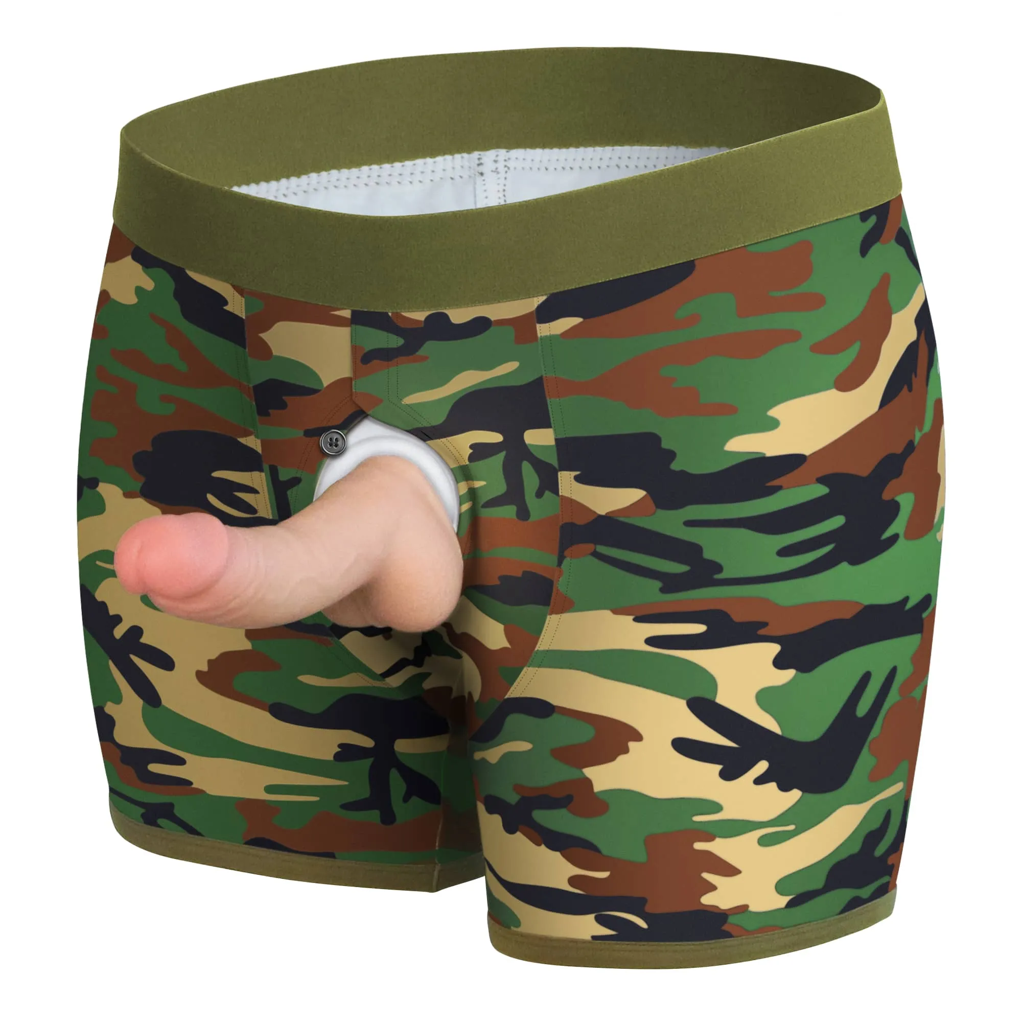 Strap On Camo Boxer Strapon Shorts