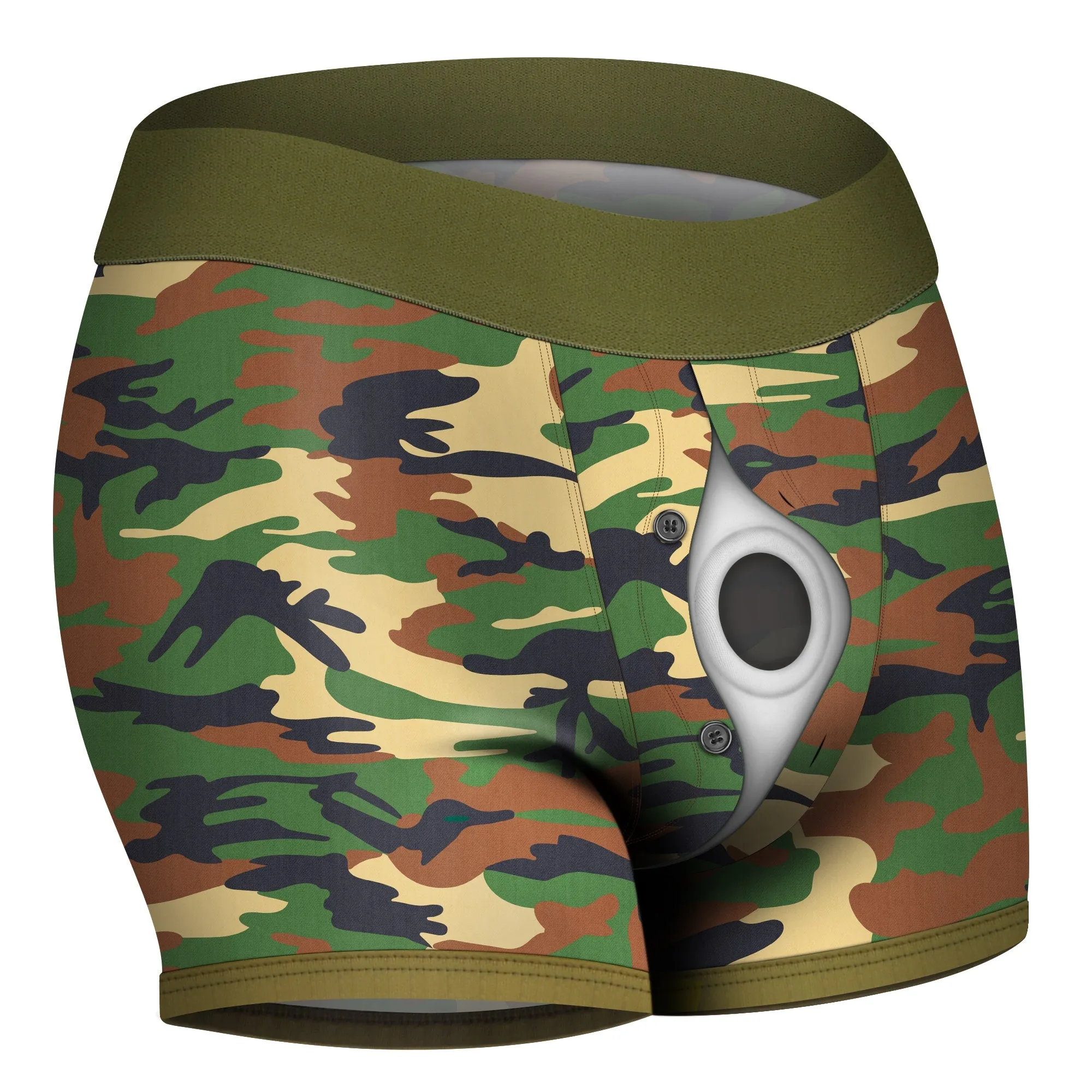 Strap On Camo Boxer Strapon Shorts