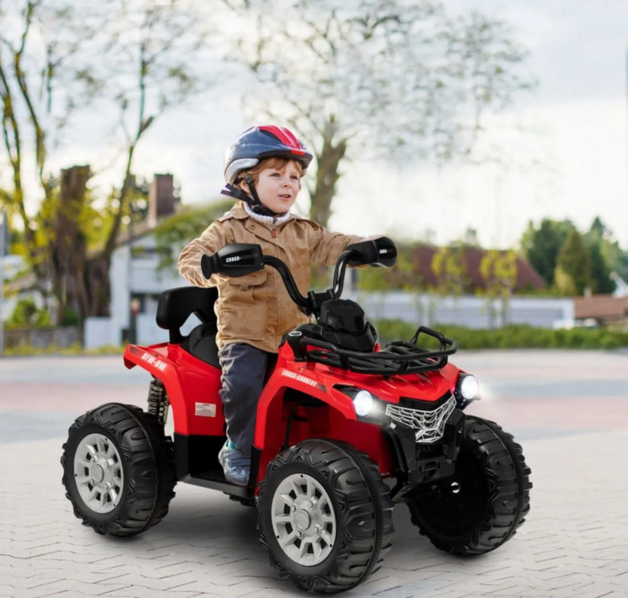 Super Cool Fun 12V Kids Ride On Car Atv 1 Seater | 4 Wheeler | MP3 | LED Lights | Ages 3-8