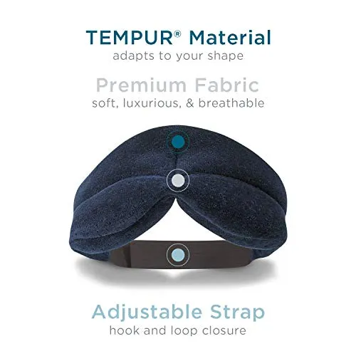 Tempur-Pedic Sleep Mask, One Size, Navy