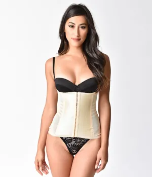 Unique Vintage Beige Stretch Waist Cincher