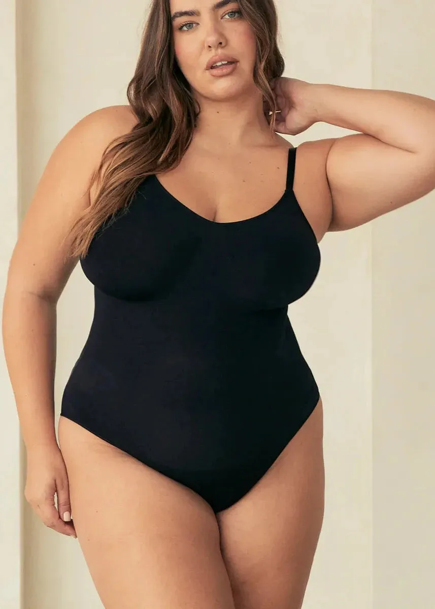 V Neck Spaghetti Butter Sculpt® Seamless Shapewear Bodysuit