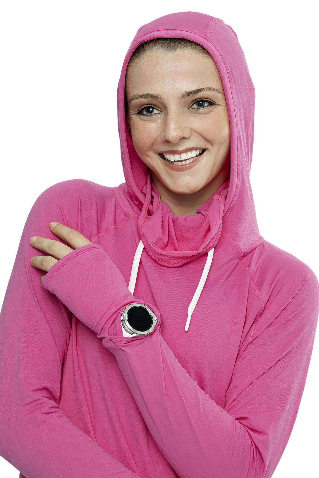 Women's Arabella Hoodie  |  Magnolia Pink Diamond Jacquard