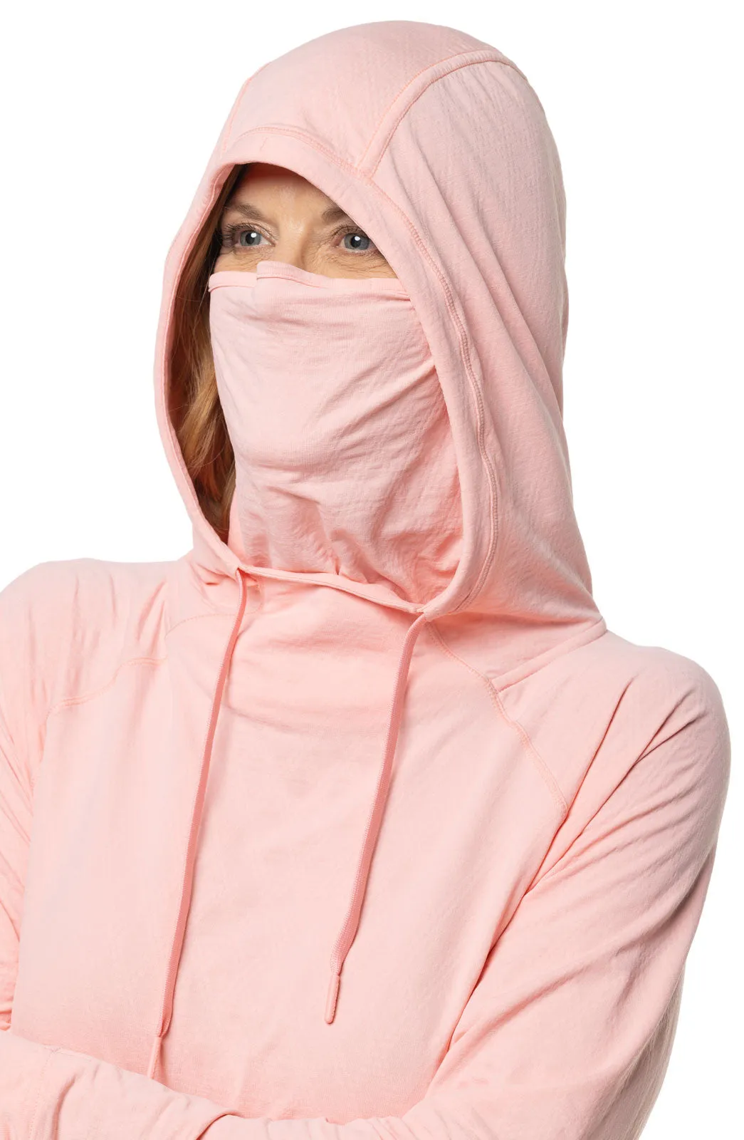 Women's Arabella Hoodie  |  Peachy Pink Diamond Jacquard