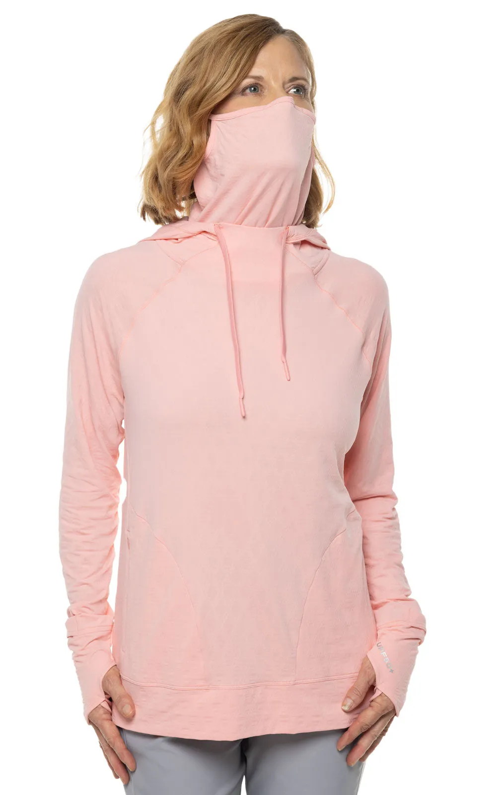 Women's Arabella Hoodie  |  Peachy Pink Diamond Jacquard