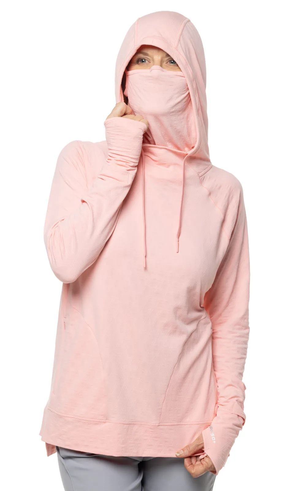 Women's Arabella Hoodie  |  Peachy Pink Diamond Jacquard