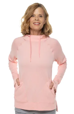 Women's Arabella Hoodie  |  Peachy Pink Diamond Jacquard