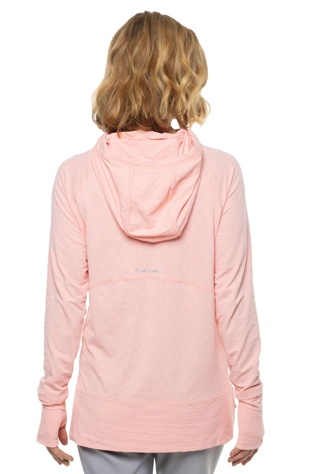 Women's Arabella Hoodie  |  Peachy Pink Diamond Jacquard