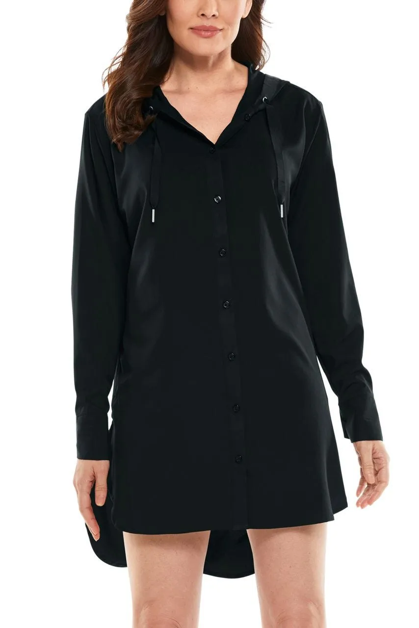 Women's Palma Aire Beach Shirt  |  Black