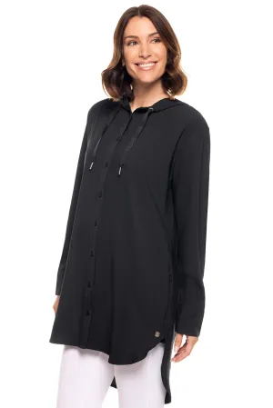 Women's Palma Aire Beach Shirt  |  Black