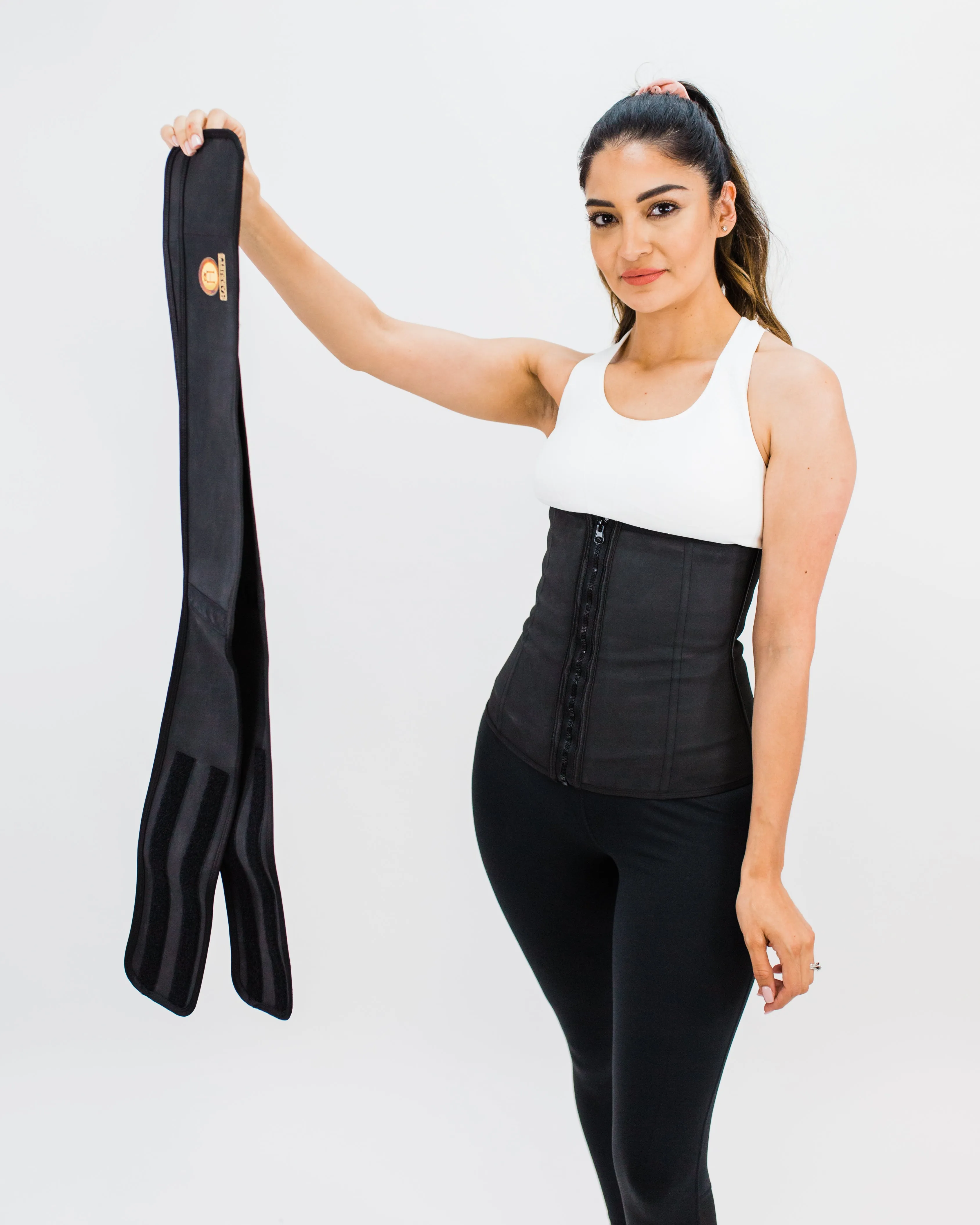 ZIP UP & DETACHABLE Double Compression/ Multi Purpose Waist TRAINER